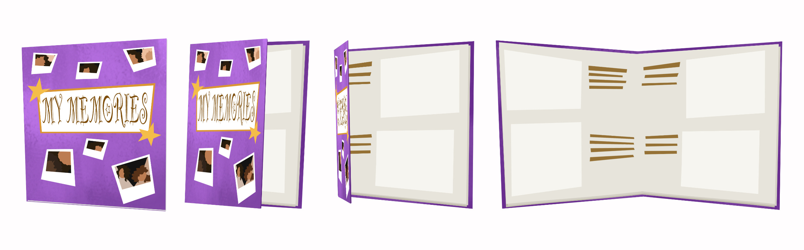 'Snapshot' photo book sprite sheet