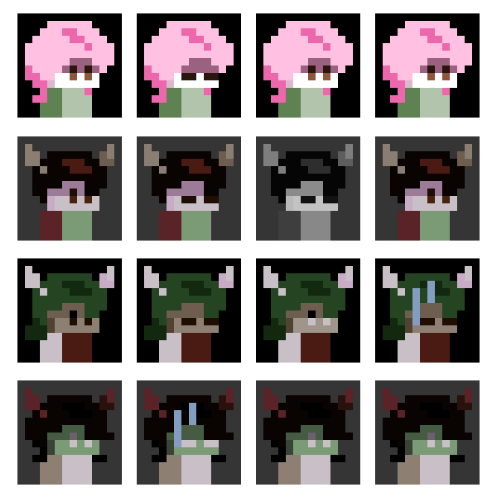 Ad Astra — character dialogue sprite sheet